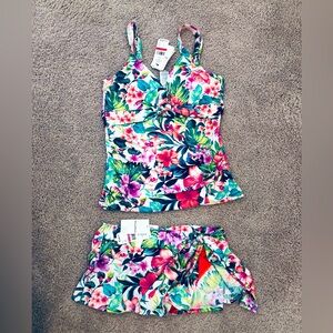 NWT Tommy Bahama Tankini XS and Skirted Hipster XXS Set